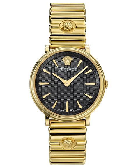 versace v-circle gold ve81004|Versace Women's Swiss V.